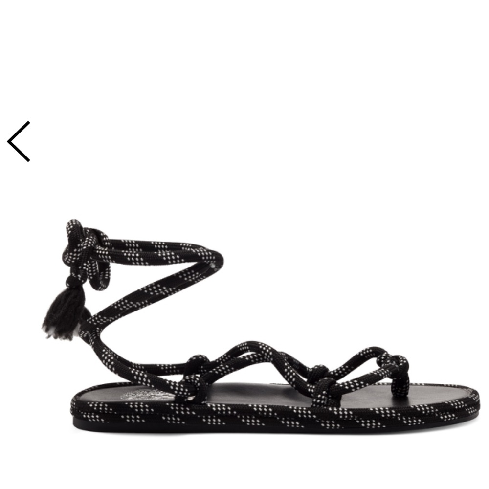 NIB Vince Camuto black rope sandals 7